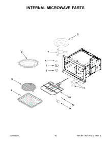 06 - Internal Microwave Parts parts for Whirlpool Microwave KMBP100ESS21 from AppliancePartsPros.com
