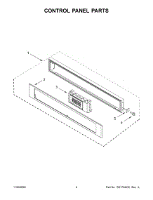 03 - Control Panel Parts parts for Whirlpool Microwave KMBP107EBS21 from AppliancePartsPros.com
