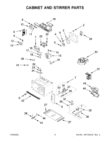 05 - Cabinet And Stirrer Parts parts for Whirlpool Microwave KMBP107ESS21 from AppliancePartsPros.com