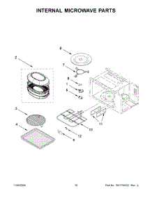 06 - Internal Microwave Parts parts for Whirlpool Microwave KMBP107ESS21 from AppliancePartsPros.com