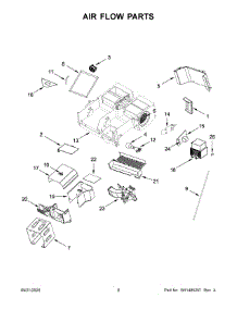 05 - Air Flow Parts parts for Whirlpool Microwave KMHC319KPS0 from AppliancePartsPros.com
