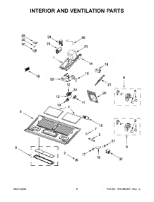 04 - Interior And Ventilation Parts parts for Whirlpool Microwave KMHC319KPS0 from AppliancePartsPros.com