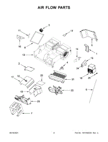 05 - Air Flow Parts parts for Whirlpool Microwave KMHP519ESS06 from AppliancePartsPros.com