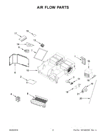 05 - Air Flow Parts parts for Whirlpool Microwave KMHS120EWH9 from AppliancePartsPros.com
