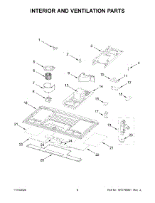 04 - Interior And Ventilation Parts parts for Whirlpool Microwave KMLS311HBS10 from AppliancePartsPros.com