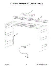 06 - Cabinet And Installation Parts parts for Whirlpool Microwave KMMF330PBS00 from AppliancePartsPros.com