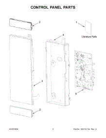 Control Panel Parts parts for Whirlpool Microwave KMMF530PWH00 from AppliancePartsPros.com