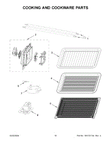 Cooking And Cookware Parts parts for Whirlpool Microwave KMMF530PWH00 from AppliancePartsPros.com