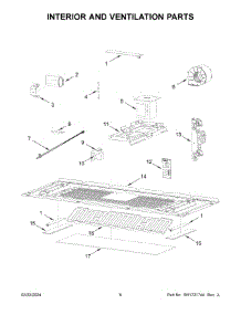 Interior And Ventilation Parts parts for Whirlpool Microwave KMMF530PWH00 from AppliancePartsPros.com