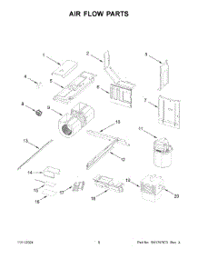 05 - Air Flow Parts parts for Whirlpool Microwave KMML550RPS00 from AppliancePartsPros.com