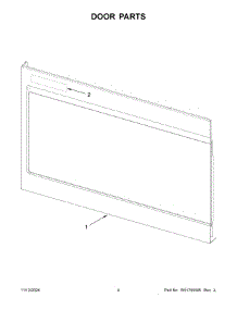 03 - Door Parts parts for Whirlpool Microwave KMMS130RPS00 from AppliancePartsPros.com