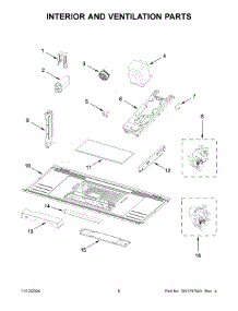 04 - Interior And Ventilation Parts parts for Whirlpool Microwave KMMS230RPS00 from AppliancePartsPros.com