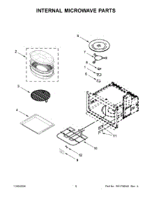 05 - Internal Microwave Parts parts for Whirlpool Wall Oven KOCE900HSS24 from AppliancePartsPros.com