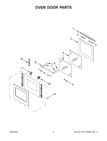 04 - Oven Door Parts parts for Whirlpool Range KODC504PPS01 from AppliancePartsPros.com