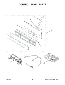03 - Control Panel Parts parts for Whirlpool Range KODC504PPS01 from AppliancePartsPros.com