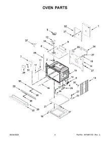 03 - Oven Parts parts for Whirlpool Wall Oven KODE307ESS05 from AppliancePartsPros.com