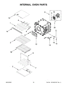 06 - Internal Oven Parts parts for Whirlpool Wall Oven KODE500EWH05 from AppliancePartsPros.com