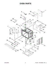 03 - Oven Parts parts for Whirlpool Wall Oven KODE507EBS05 from AppliancePartsPros.com