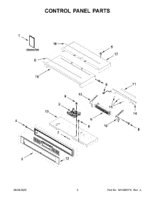 02 - Control Panel Parts parts for Whirlpool Range KODT100ESS04 from AppliancePartsPros.com