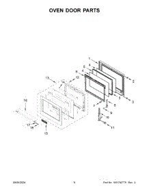 04 - Oven Door Parts parts for Whirlpool Microwave KOEC430RSS00 from AppliancePartsPros.com