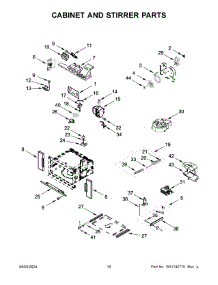 06 - Cabinet And Stirrer Parts parts for Whirlpool Microwave KOEC430RSS00 from AppliancePartsPros.com