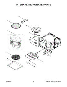 08 - Internal Microwave Parts parts for Whirlpool Microwave KOEC430RSS00 from AppliancePartsPros.com