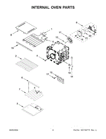 05 - Internal Oven Parts parts for Whirlpool Microwave KOEC430RSS00 from AppliancePartsPros.com
