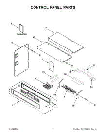 Control Panel Parts parts for Whirlpool Microwave KOEC527PBS00 from AppliancePartsPros.com