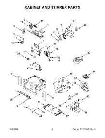 07 - Cabinet And Stirrer Parts parts for Whirlpool Microwave KOEC527PBS01 from AppliancePartsPros.com