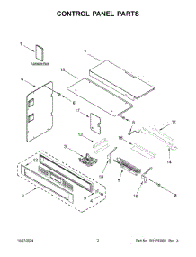 02 - Control Panel Parts parts for Whirlpool Microwave KOEC527PBS01 from AppliancePartsPros.com
