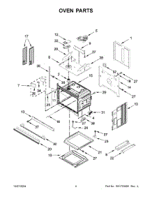 03 - Oven Parts parts for Whirlpool Microwave KOEC527PBS01 from AppliancePartsPros.com