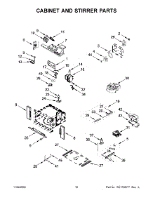 06 - Cabinet And Stirrer Parts parts for Whirlpool Microwave KOEC530PBS01 from AppliancePartsPros.com