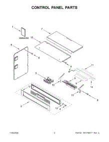 02 - Control Panel Parts parts for Whirlpool Microwave KOEC530PBS01 from AppliancePartsPros.com