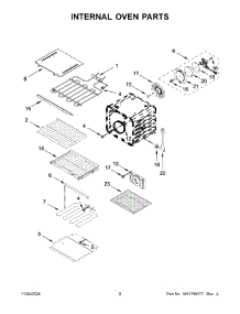 05 - Internal Oven Parts parts for Whirlpool Microwave KOEC530PBS01 from AppliancePartsPros.com
