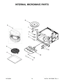 08 - Internal Microwave Parts parts for Whirlpool Microwave KOEC530PPS03 from AppliancePartsPros.com