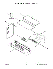 Control Panel Parts parts for Whirlpool Microwave KOEC530PSS00 from AppliancePartsPros.com