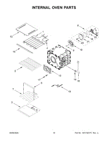 06 - Internal Oven Parts parts for Whirlpool Range KOED430RSS00 from AppliancePartsPros.com