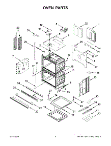Oven Parts parts for Whirlpool Range KOED527PBS00 from AppliancePartsPros.com
