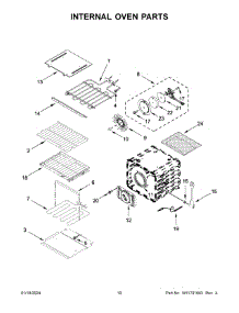 Internal Oven Parts parts for Whirlpool Range KOED527PSS00 from AppliancePartsPros.com