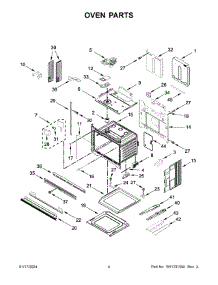 Oven Parts parts for Whirlpool Range KOED530PSS00 from AppliancePartsPros.com