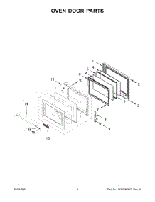04 - Oven Door Parts parts for Whirlpool Range KOES430RSS00 from AppliancePartsPros.com