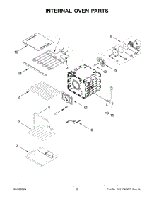 05 - Internal Oven Parts parts for Whirlpool Range KOES430RSS00 from AppliancePartsPros.com