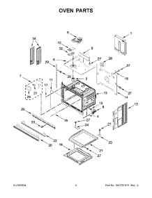 Oven Parts parts for Whirlpool Range KOES527PSS00 from AppliancePartsPros.com
