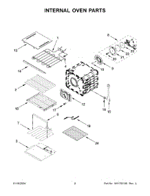 Internal Oven Parts parts for Whirlpool Range KOES530PBS00 from AppliancePartsPros.com