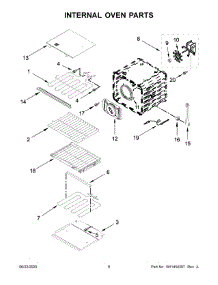 05 - Internal Oven Parts parts for Whirlpool Wall Oven KOSE500ESS05 from AppliancePartsPros.com