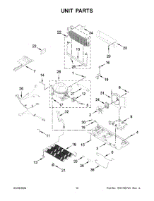 07 - Unit Parts parts for Whirlpool Refrigerator KRBL102ESS05 from AppliancePartsPros.com