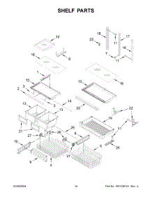 08 - Shelf Parts parts for Whirlpool Refrigerator KRBL102ESS05 from AppliancePartsPros.com
