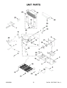 Unit Parts parts for Whirlpool Refrigerator KRBL109ESS05 from AppliancePartsPros.com