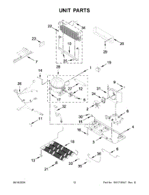 Unit Parts parts for Whirlpool Refrigerator KRBL109ESS05 from AppliancePartsPros.com
