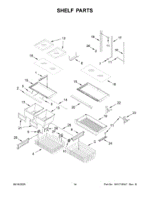 Shelf Parts parts for Whirlpool Refrigerator KRBL109ESS05 from AppliancePartsPros.com